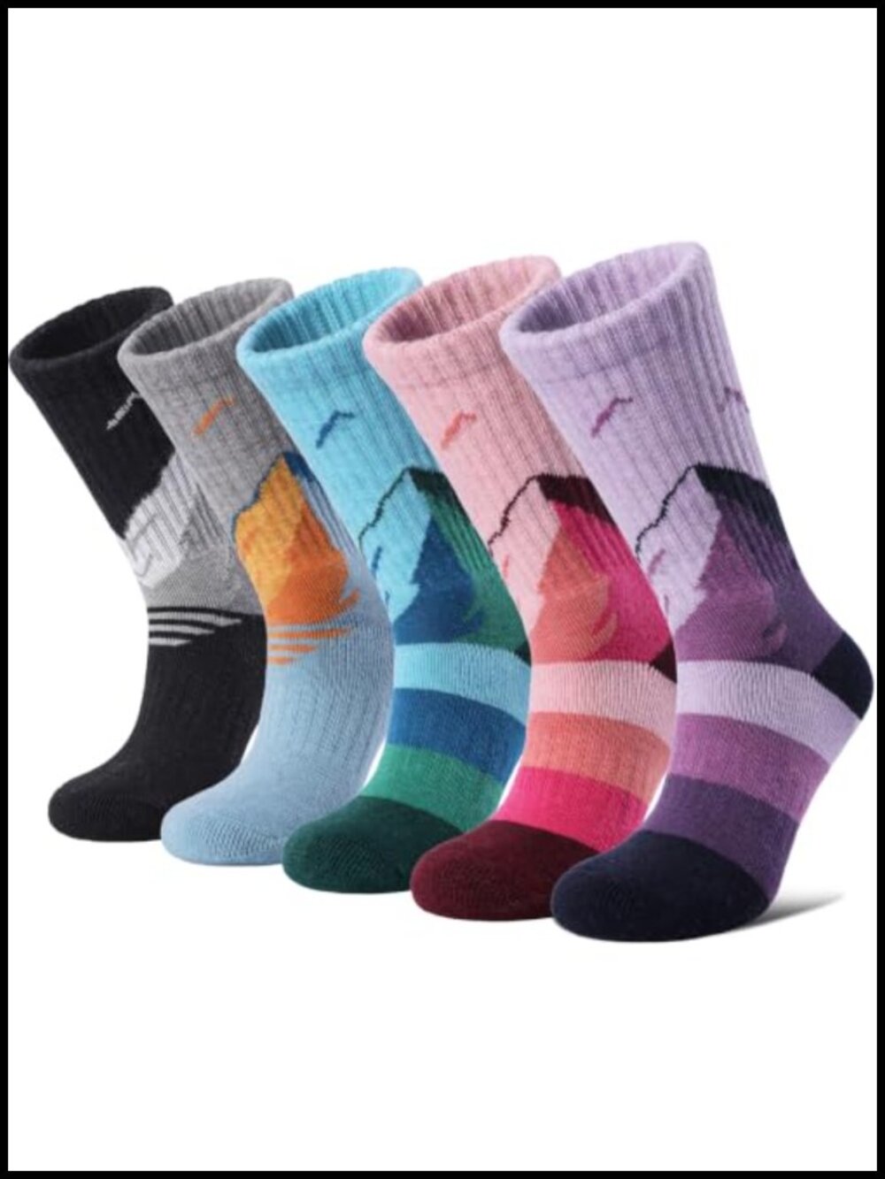 Merino Wool Hiking Socks Thermal Winter Crew Athletic Socks